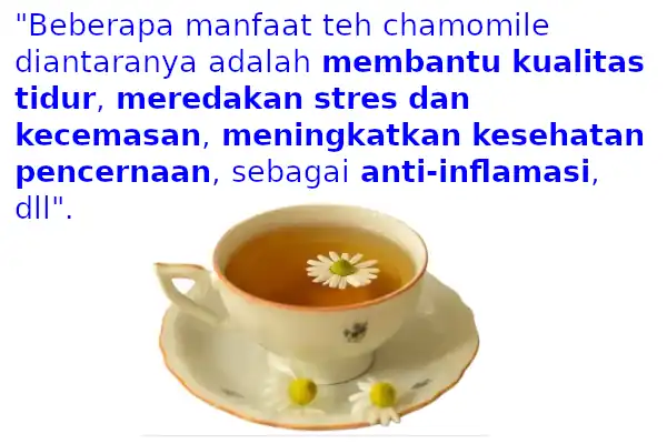 manfaat teh Chamomile